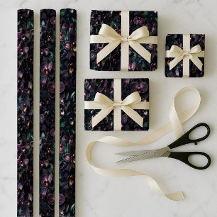 Dark Orchid Gothic Maximalist Wrapping Paper Bundl