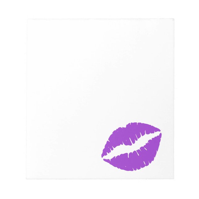 Dark Orchid Lips Notepad (Front)