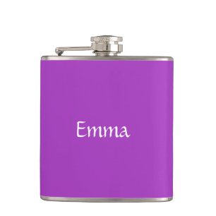 Dark Orchid Personalised Flask