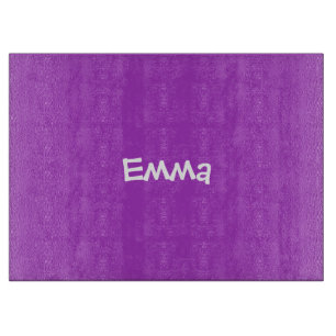 Dark Orchid Personalised Glass Cutting Board