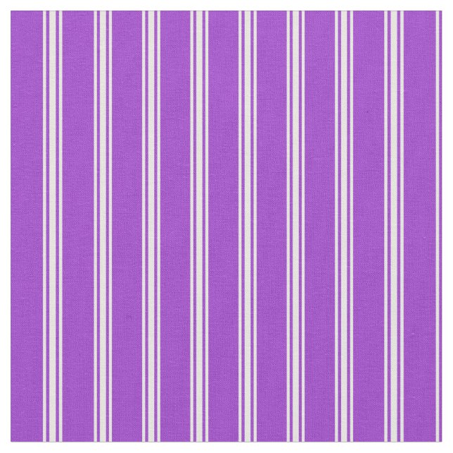 Dark Orchid & White Coloured Lines Pattern Fabric (Close Up)