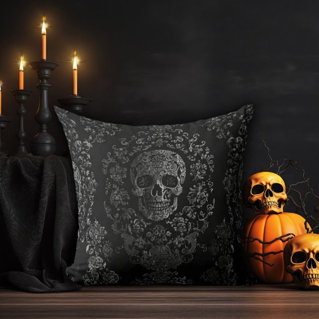 Dark Ornate Skull Cushion (Creator Uploaded)
