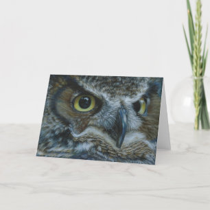 Dark Owl Greeting Card