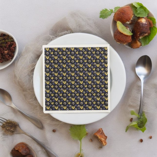 Dark Owl  Napkin (dinner napkin)