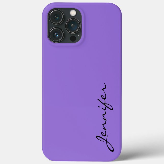 Dark pastel purple colour background Case-Mate iPhone case (Back)