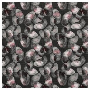 Dark pattern with buttreflies fabric