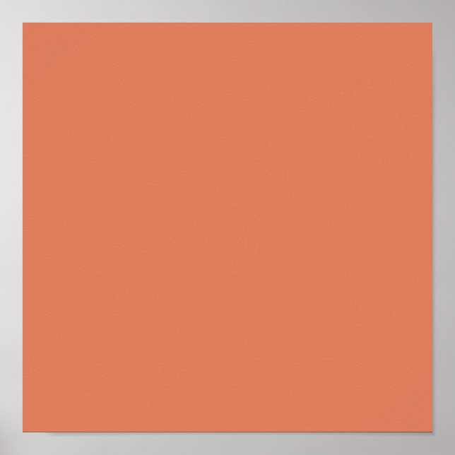 Dark Peach (solid colour)  Poster (Front)