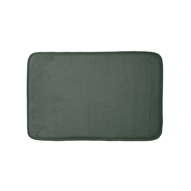 Dark Pewter Green Grey Solid Colour SW 0041 Bath Mat (Front)
