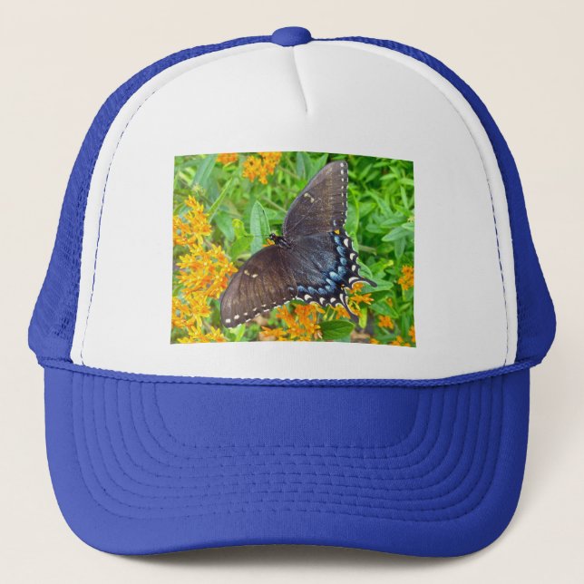 Dark Phase Tiger Swallowtail Butterfly Items Trucker Hat (Front)