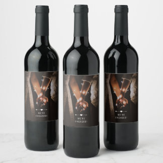 Dark Photo | Engagement |  Wine Label