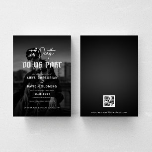 Dark Photo Gothic Till Death Do Us Part Wedding  Invitation