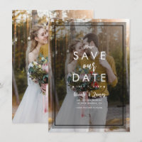 Dark Photo Tint Overlay 3 Modern Save the Date