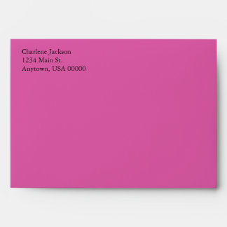 Dark Pink A7 5x7 Custom Pre-addressed Envelopes