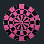 Dark Pink And Black Dartboard<br><div class="desc">Dark Pink And Black Dart Board</div>