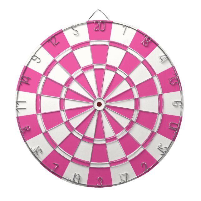 Dark Pink And White Dartboard (Front)