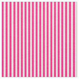 Dark Pink and White Stripes Fabric