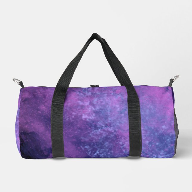 Dark Pink-Blue Storm Cloud effect  Duffle Bag (Front)