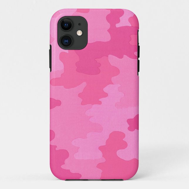 Dark Pink Camouflage iPhone 5G Case (Back)