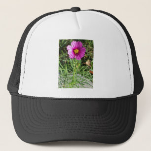 Dark pink Cosmos daisy flower Trucker Hat