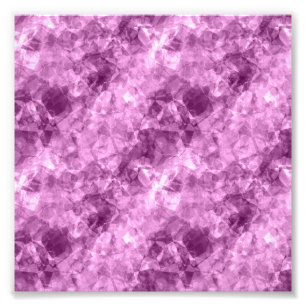 Dark Pink Crumpled Texture Photo Print