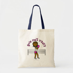 Dark Pink Girls Boxing Tote Bag