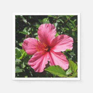 Dark Pink Hibiscus Napkin