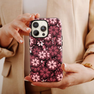 Dark Pink Hippie iPhone   60s Hippie iPhone 13 iPhone 13 Pro Max Case