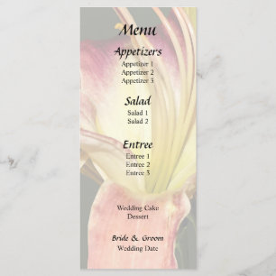 Dark Pink Lilies With Yellow Centres Menu