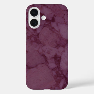 Dark Pink Marble iPhone 16 Case