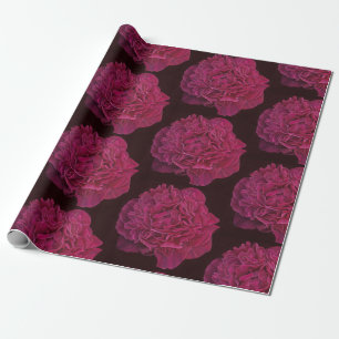 Dark Pink Peony Wrapping Paper