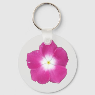 Dark Pink Phlox Keychain
