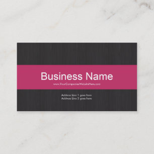 Dark & Pink Professional Business Card