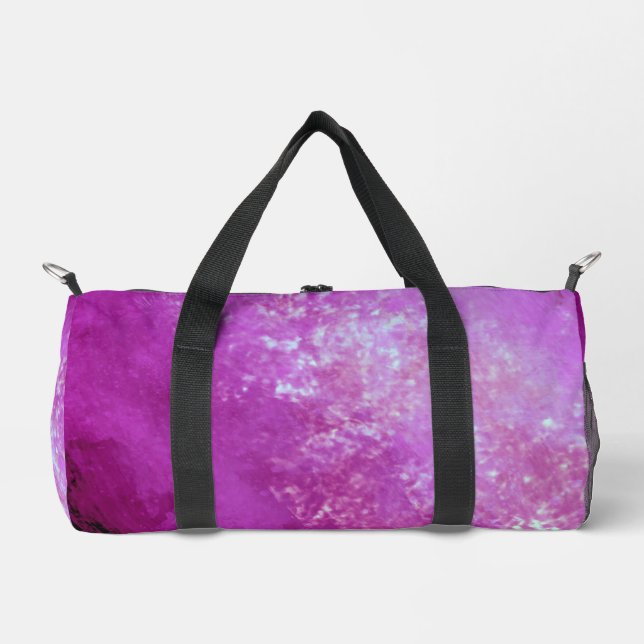 Dark Pink-Purple Storm Cloud effect  Duffle Bag (Front)