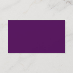 Dark Plum Purple Business Card