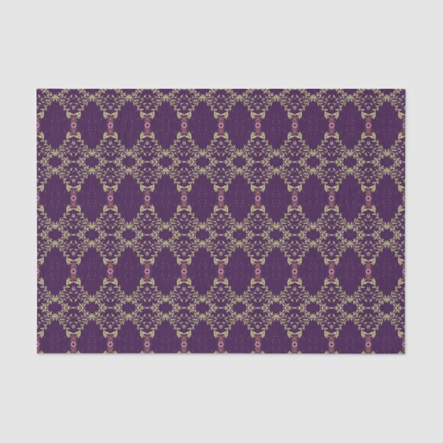 Dark Plum Purple Tissue Paper (Front)