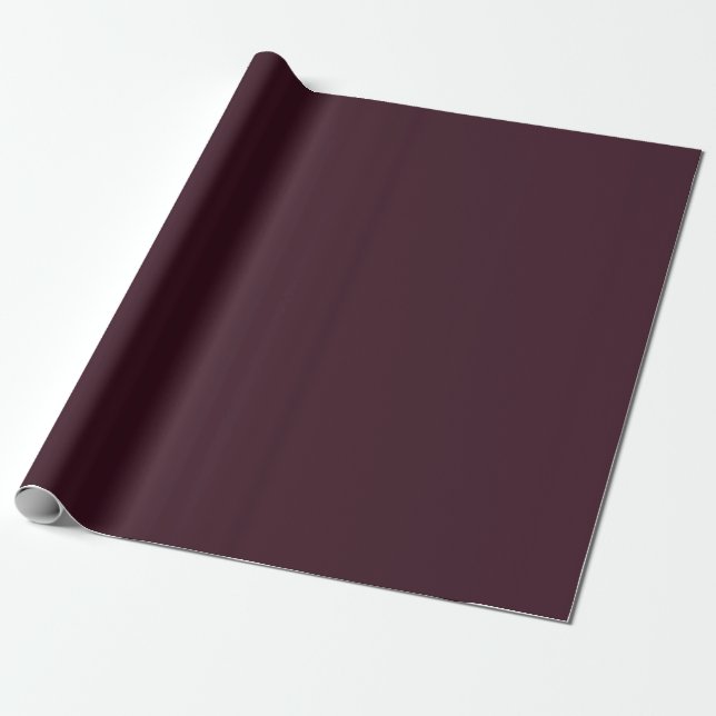 Dark Plum Velvet Wrapping Paper (Unrolled)