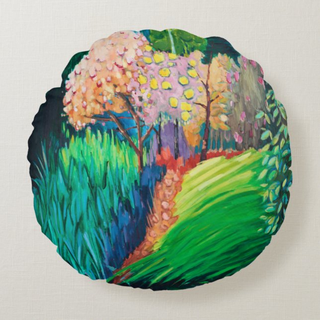 Dark Pool Round Cushion (Front)