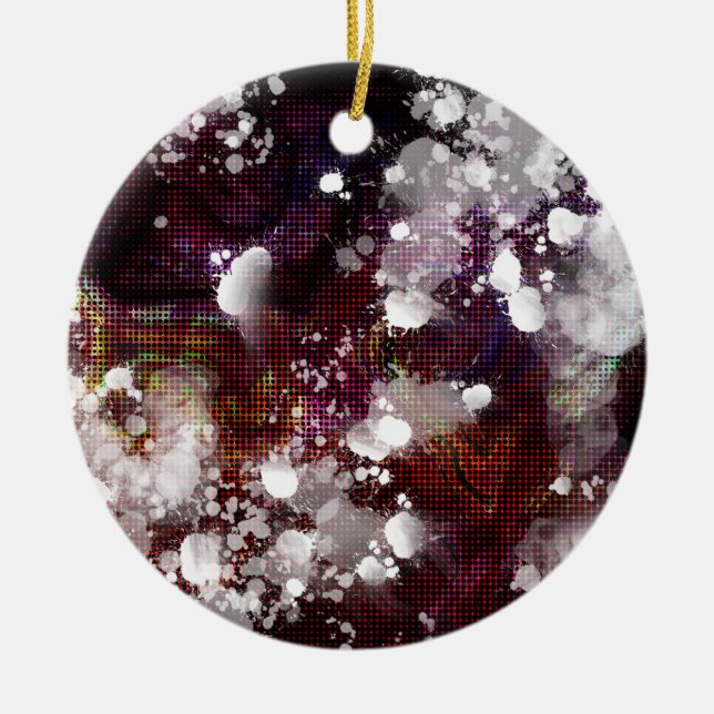 Dark Preparation Ceramic Ornament (Front)