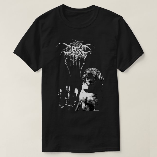 Dark pug throne T-Shirt (Design Front)