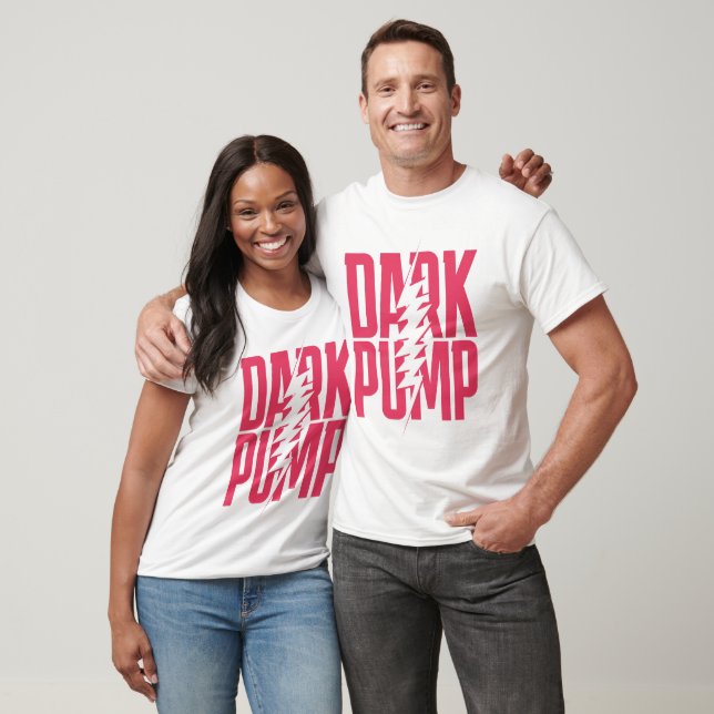 Dark Pump Glitch Tee – Modern Neon Typography Shir (Unisex)
