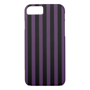 Dark purple and black stripes Case-Mate iPhone case
