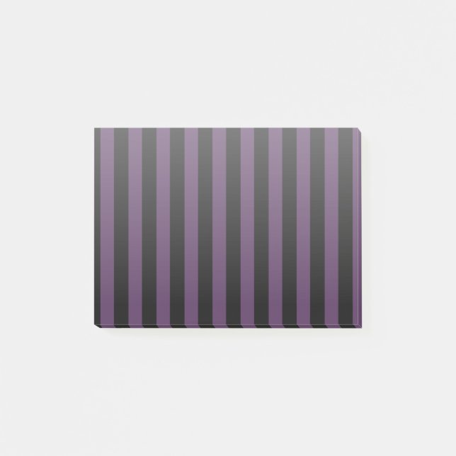 Dark purple and black stripes post-it notes (Front)