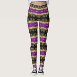 Dark Purple and Greens Leggings