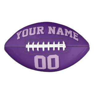 DARK PURPLE AND LIGHT PURPLE Custom Football