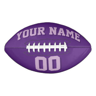 DARK PURPLE AND LIGHT PURPLE Custom Football