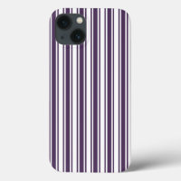Dark purple and white candy stripes Case-Mate iPho