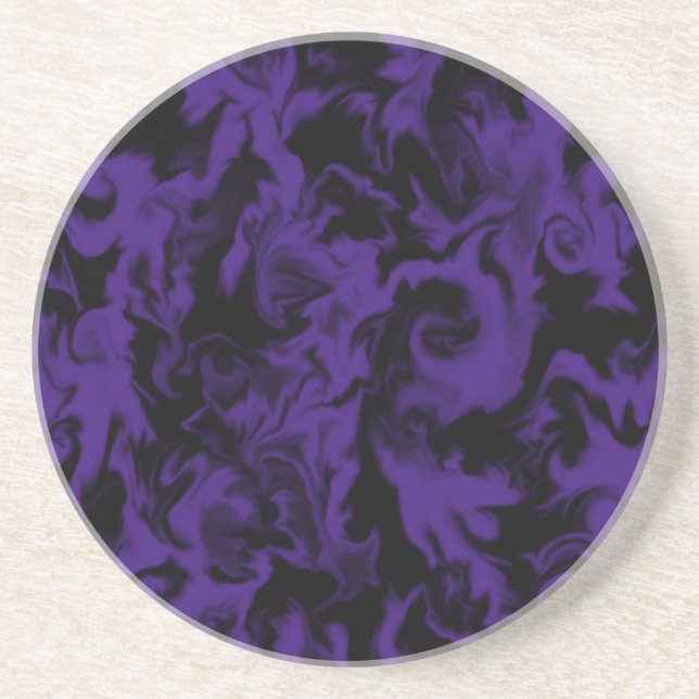 Dark Purple & Black mixed colour coaster (Front)