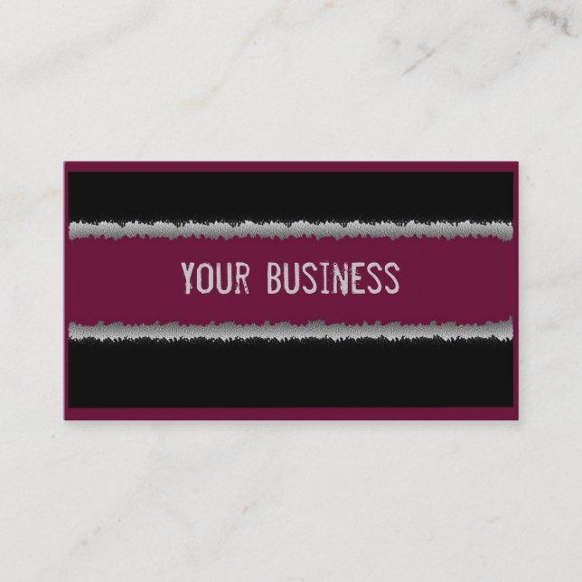Dark purple black modern customisable cards (Front)