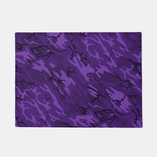 Dark Purple Camo Doormat (Front)