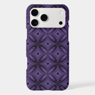 Dark Purple Coloured Retro Pattern